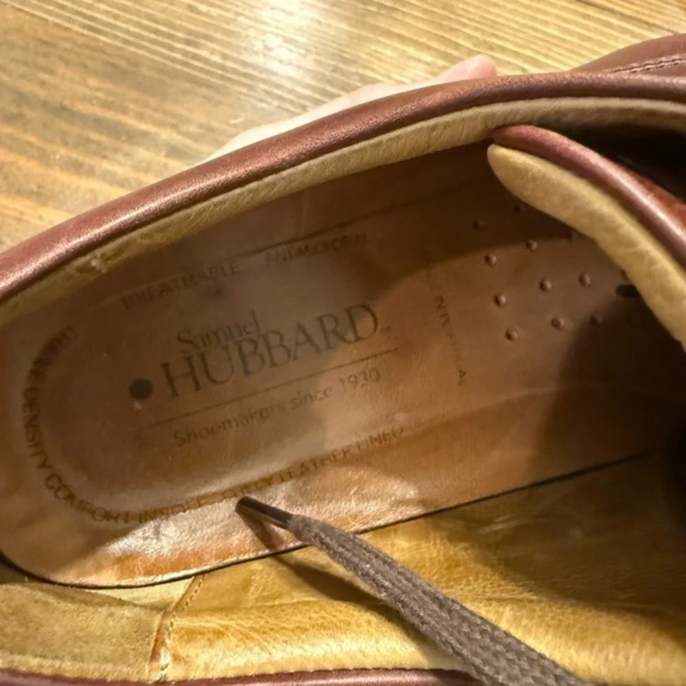 Samuel Hubbard Free Oxford Shoes Mens 9 M Cordovan Casual Comfort Memory Foam‎
